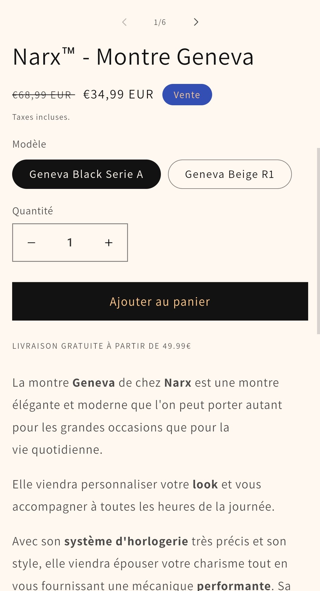 Site E-commerce